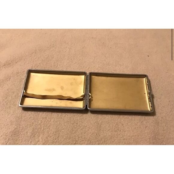 Vintage German Map Leather Cigar Case - Picture 4 of 5